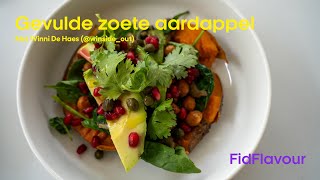 FidFlavour  Gezonde Gevulde Zoete Aardappel  Recept met Winni De Haes [upl. by Necila]