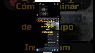 Cómo eliminar fotos de un grupo de Instagram shorts instagram redessociales [upl. by Sayer]