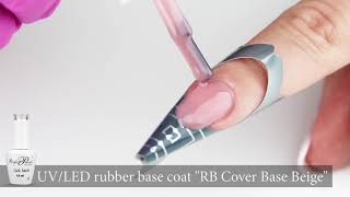 Nail extensions using rubber base  RB Cover Base BeigePink [upl. by Shirlee]