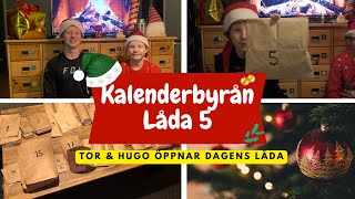 Kalenderbyrån  Låda 5 av 24  En Julkalender Full av Överraskningar Barnen blir tomtenissar [upl. by Tohcnarf]