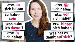 10 wichtige Ausdrücke mit „haben“ Deutsch B2 C1 [upl. by Lahsram]