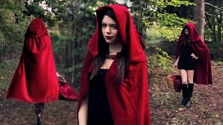 DIY LITTLE RED RIDING HOOD COSTUME [upl. by Wettam]