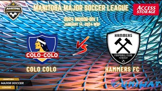 January 14th WSF Div 1 Colo Colo vs Hammers FC [upl. by Oirifrop196]