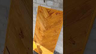 PALLET WOOD IDEAS HERRINGBONE COFFEE TABLE WOODWORKING IDEAS AND CREATIVE DESIGN [upl. by Comptom]