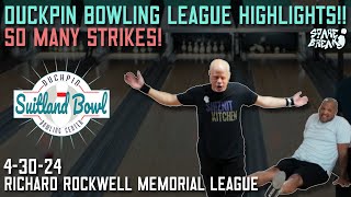 So many STRIKES Bangers six Duckpin Bowling Tuesday League Highlights [upl. by Nameloc726]