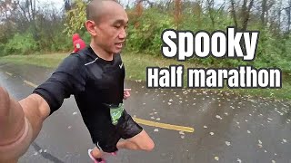 Podium Finish  Spooky Sprint Half Marathon 2023 [upl. by Najtsirk]