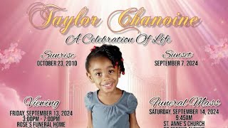 Taylor Chanoine a celebration of life [upl. by Noffets]