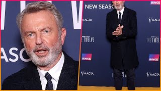 Sam Neill looks radiant and in good spirits as he leaves the world premiere of The Twelve in Sydney [upl. by Sacram]