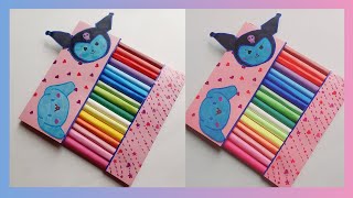 paper craftkuromi pencil casekuromi arteasy craft ideasminiature craftDIY craftcute craft [upl. by Quint206]