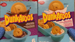 ASMR DUNKAROOS Rainbow Sprinkles Frosting and Chocolate Frosting [upl. by Elacsap645]