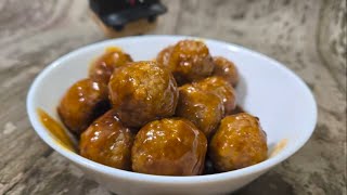 Sweet and Spicy Meatballs Quick amp Easy Appetizer [upl. by Nho]