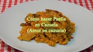 Receta fácil de paella valenciana en sartén [upl. by Olwena]