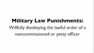 Article 91 Court Martial Attorney  Willfully Disobeying an NCO or Petty Officer shorts [upl. by Clovah]