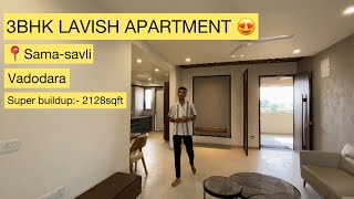 3 BHK lavish apartment 😍 sama  savli  Vadodara  ☎️9265081128 realestate vadodara [upl. by Enyawal]