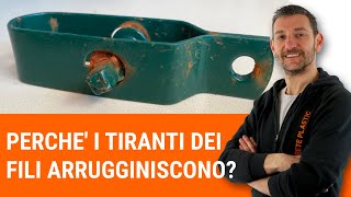 Perché i tirantini di una recinzione arrugginiscono [upl. by Chance]