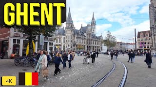 Walking Tour of Ghent Belgium  Belgium Walking Tour 4k  ghent belgium [upl. by Nywnorb]