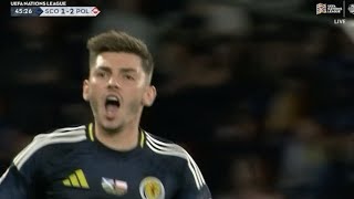 Billy Gilmour Goal Scotland vs Poland 12 All Goals and Extended Highlights [upl. by Rosenzweig]