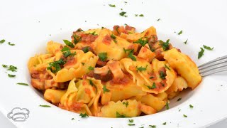 Tortellinis de queso con setas y salsa de tomate  Recetas de Javier Romero  tortelini [upl. by Assyli]