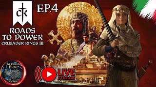 Crusader Kings 3 ITA Live  DLC Roads to Power  EP4  Astrid Ira della Fede Regina di Sicilia [upl. by Ssej552]