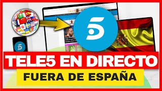 TELECINCO EN DIRECTO FUERA DE ESPAÑA EN 2023 📺 ¿Cómo ver TeleCinco en directo en Streaming LEGAL✅ [upl. by Lihas]