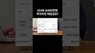 SCHD 8000만원 투자하면 배당금은 얼마일까 [upl. by Marillin]