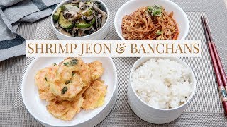 Shrimp Jeon amp Banchans Special Set Menu [upl. by Ujawernalo]