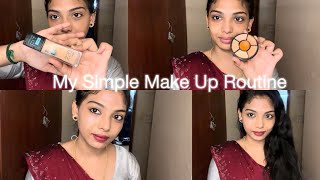 தமிழில்Basic Simple Makeup For Beginners Tutorial ❤️ How I do makeup in detail [upl. by Scoville815]