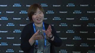 Viola Lam Yuen Lee interview at World AI Show Singapore 2018 [upl. by Ibrab318]