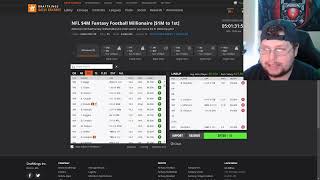 NFL DFS Week 1 Line Up Construction On Draft Kings [upl. by Solorac]