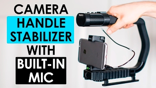 Camera Handle Stabilizer Review — Sevenoak MicRig Universal Video Grip Handle with Builtin Mic [upl. by Remde]