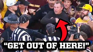 Fans storm as refs get Arizona State coach Kenny Dillingham to continue game vs BYU a breakdown [upl. by Aldridge]