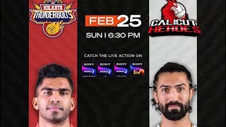 Kolkata Thunderbolts vs Calicut Heroes  HindiHighlights  Prime Volleyball League  25th Feb 24 [upl. by Ernestus753]