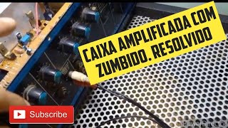 Caixa amplificada com zumbido Resolvido [upl. by Hawger]