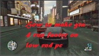 How to run Gta iv on low end pc Commandline Trick [upl. by Odlopoel632]