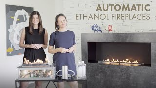 Automatic Ethanol Fireplaces with vapourburning technology  Developed for architects by Planika [upl. by Etessil]