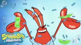 Mr Krabs quotMe Moneyquot 💰  Official Music Video  SpongeBob [upl. by Adnicaj]