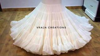 Petticoat  saree पेटिकोट  Gopi dress  Gopi Skirts  Cancan  Under skirt cutting and stitching [upl. by Lynnette324]