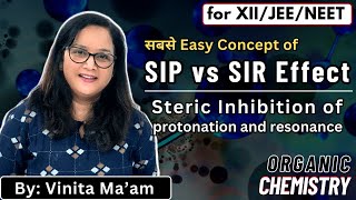 SIP and SIR effect in Basic Strength  for IITJEE amp NEET  Organic Chemistry by Vinita Maam [upl. by Enailil626]