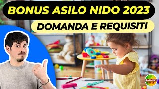 BONUS asilo nido 2023 👶 importi domanda e requisiti [upl. by Krauss]