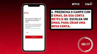 Ativação Netflix – Cliente Móvel  Claro [upl. by Shaylah774]