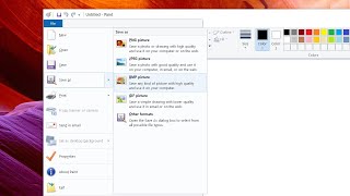 تحويل صيغ الصور باستخدام برنامج الرسام في ويندوز [upl. by Edana198]