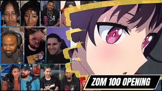 Zom 100 Bucket List of the Dead Opening  REACTION MASHUP [upl. by Adamik]