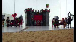 Stopmotion PlayMobil kasteel met ridders [upl. by Cicely]