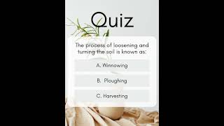 quotCrop production and management Quizquot Class8 Chapter1 [upl. by Rufina]