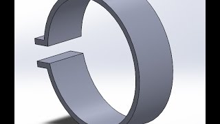 SOLIDWORKS TUTORIAL 9  DESIGN OF CLAMP IN SOLIDWORKS [upl. by Berl]