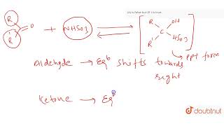 Assertion A Pentan2one on reaction with NaHSO3 gives sodium bisulphite adduct product R [upl. by Annanhoj489]