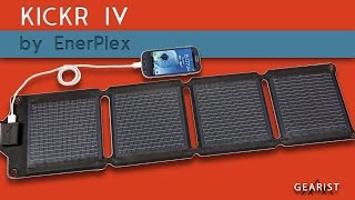 ENERPLEX KICKR IV SOLAR CHARGER REVIEW  Gearist [upl. by Schwarz]