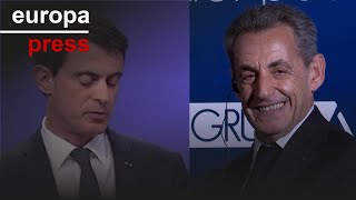 Sarkozy y Manuel Valls se centran en las elecciones francesas tras el 9J [upl. by Asyal669]