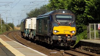 68009 and 88005 Passing Kirknewton Wirking 6M50 Torness Power Station  Carlisle Kingmoor DRS [upl. by Felton]