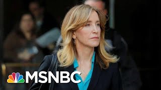 Felicity Huffman Pleads Guilty Releases Remorseful Statement  Velshi amp Ruhle  MSNBC [upl. by Cousin]